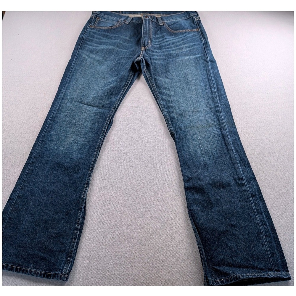 Levis 527 Slim Bootcut Jeans Mens 34x32 Medium‎ Wash Blue Denim 05527-4257